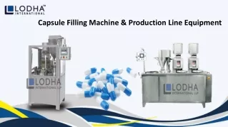 Capsule Filling Machine & Production Line Equipment