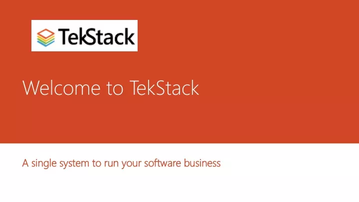 welcome to tekstack