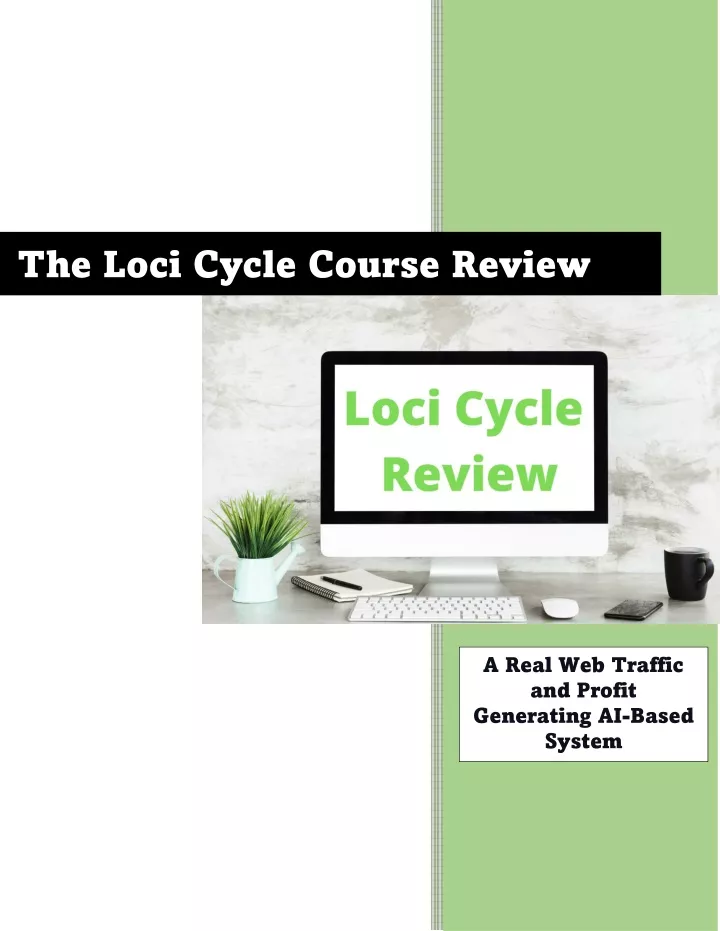 the loci cycle course review