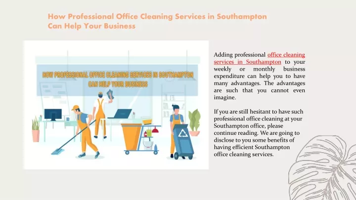 how professional office cleaning services