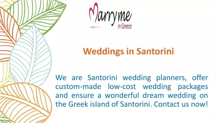 weddings in santorini