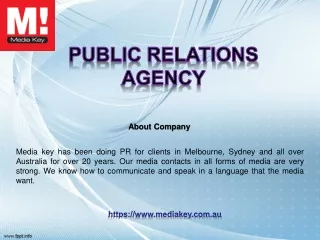 The Leading Public Relations Agency in  Sydney