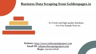 Business Data Scraping from Goldenpages.ie
