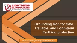 Grounding Rod for Safe, Reliable, and Long-term Earthing protection