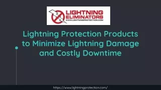 Lightning Protection Products to Minimize Lightning Damage and Costly Downtime