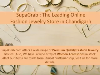 SupaGrab-Best Fashion Jewelry Store in Chandigarh