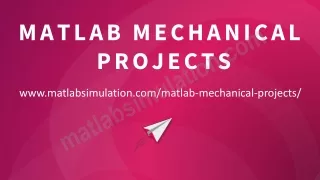 matlab mechanical projects