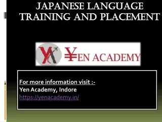 Japanese language training and placement