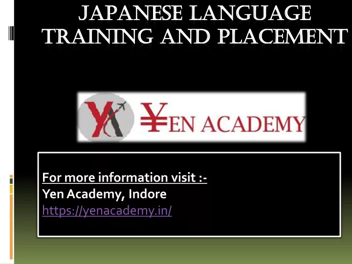 for more information visit yen academy indore https yenacademy in