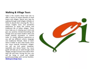 Walking & Village Tours