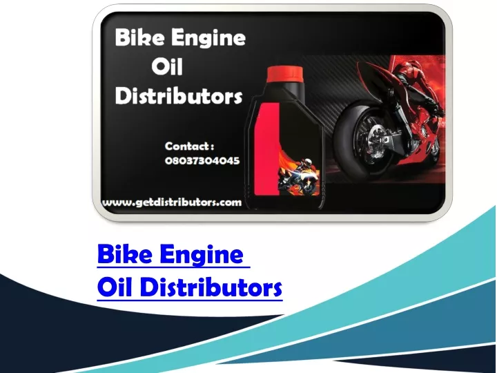 bike engine oil distributors