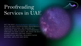 Proofreading Services in UAE