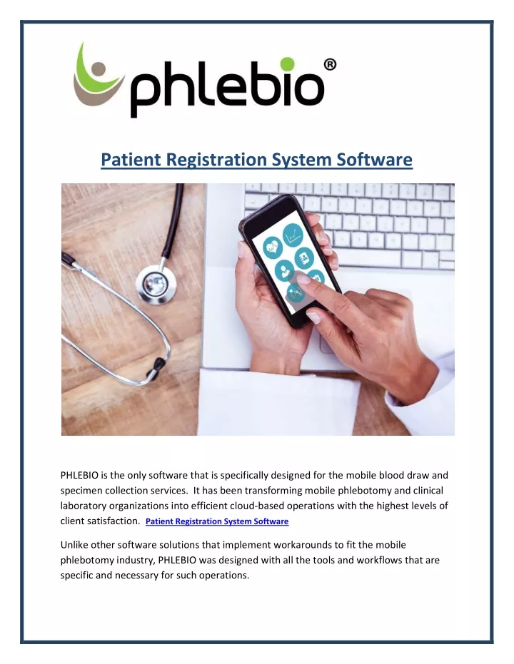 patient registration system software