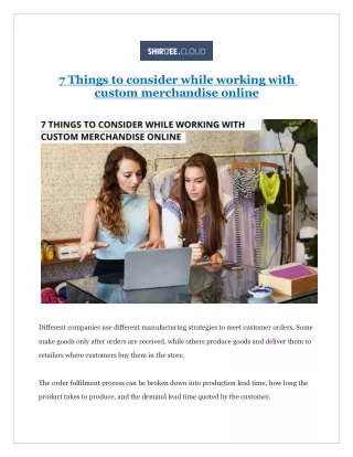7 things to consider while working with custom