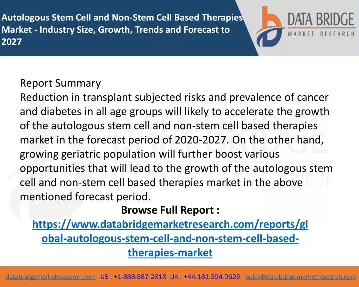 autologous stem cell and non stem cell based