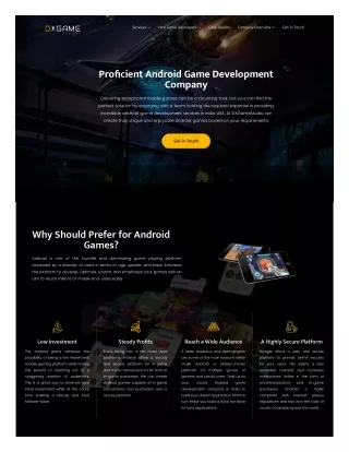 Top Android game development company in India | DxGameStudio