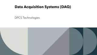 data acquisition systems daq