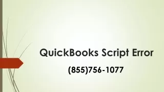 QuickBooks Script Error