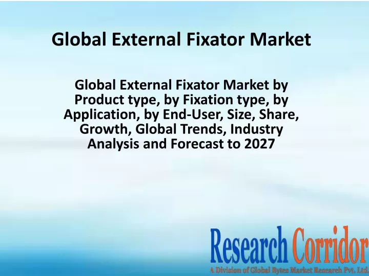 global external fixator market