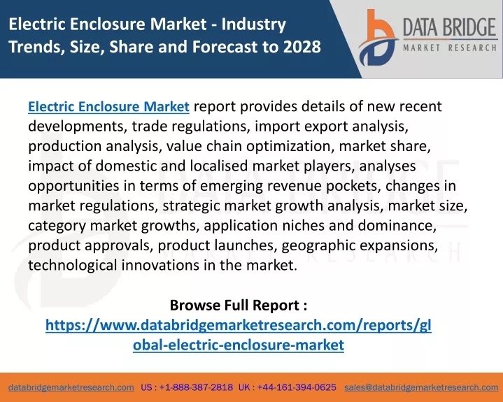 electric enclosure market industry trends size