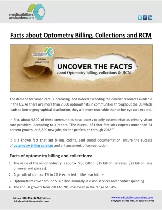 facts about optometry billing collections and rcm