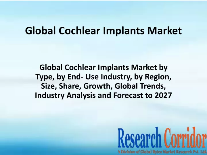 global cochlear implants market