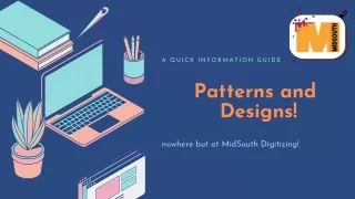 Patterns and Designs MidSouth Digitizing!
