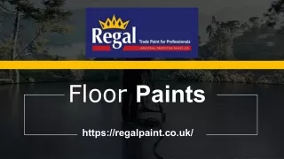 Floor Paints For Sale - RegalPaint