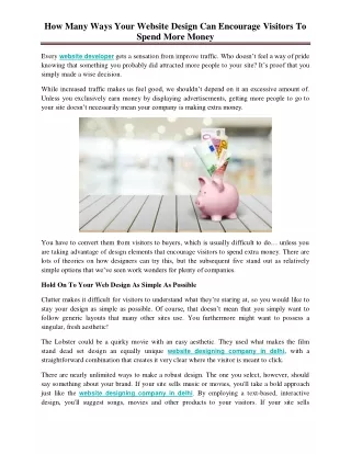 how many ways your website design can encourage