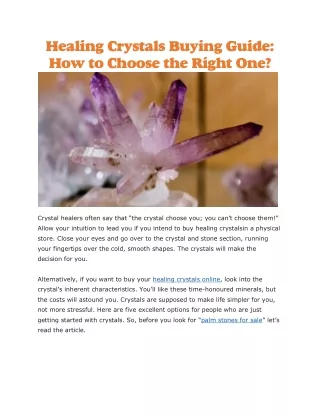 healing crystals online