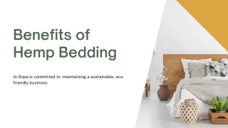 Benefits of Hemp Bedding