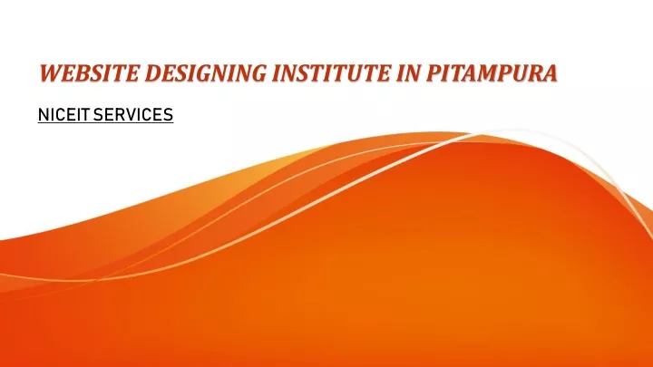 website designing institute in pitampura