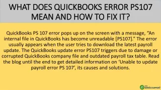 what does quickbooks error ps107 mean and how to fix it