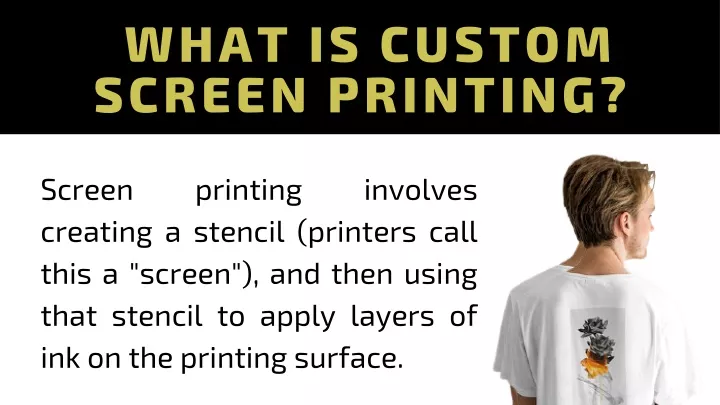 what is custom screen printing