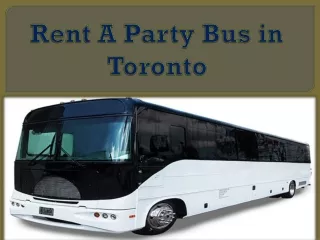 rent a party bus in toronto