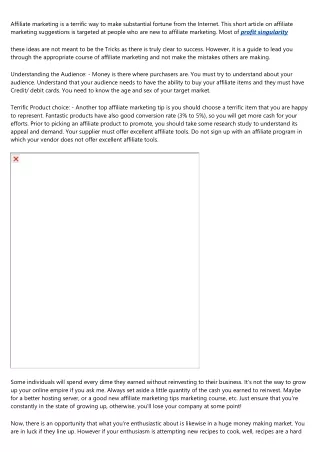 Affiliate Marketing - What You Do Not Require To Be Successful!
