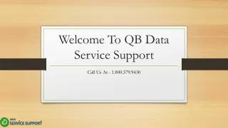 welcome to qb data service support