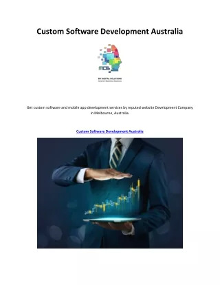 custom software development australia