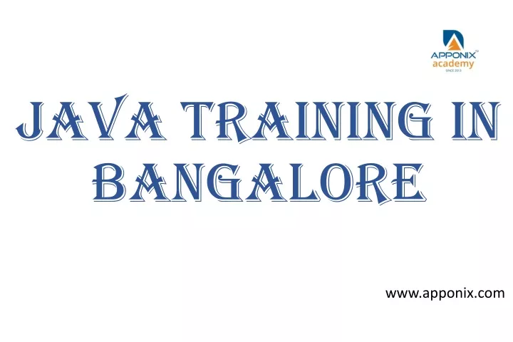 java training in bangalore