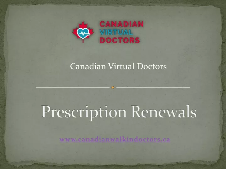 prescription renewals