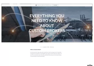 Everything you need to know about custom brokers