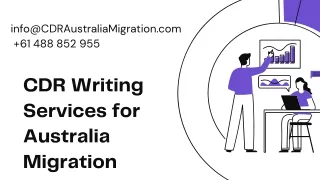 CDR Writing Services for Australia MIgration