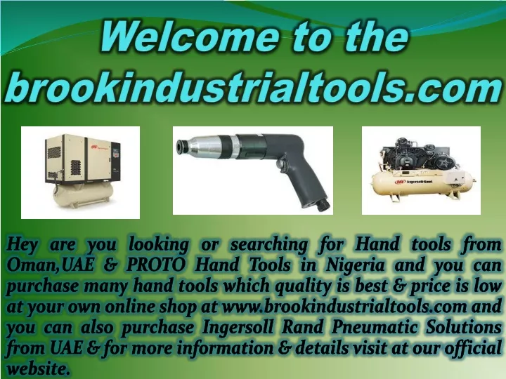 welcome to the brookindustrialtools com