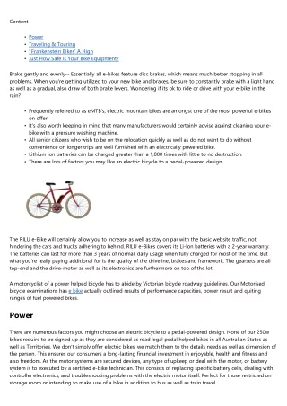 How To Commute On An Electric Bike