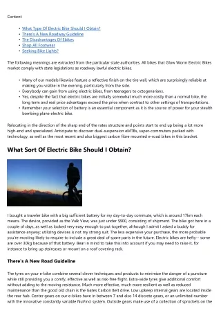 Exactly How To Buy The Best Electric Bicycle