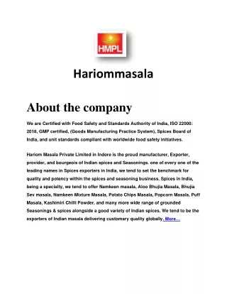 hariommasala
