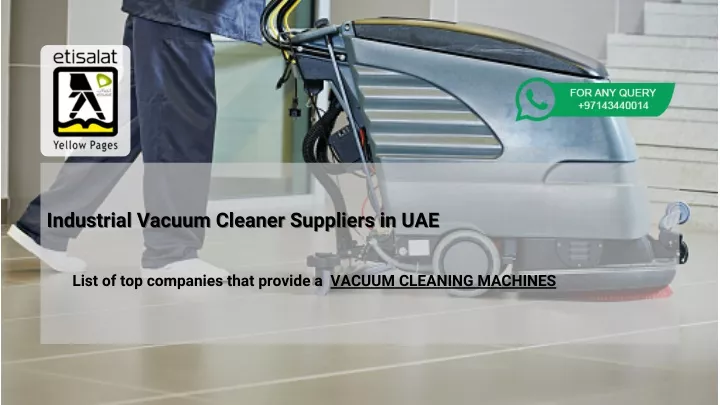 industrial vacuum cleaner suppliers