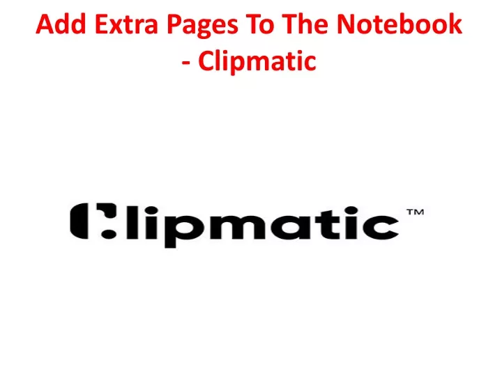 add extra pages to the notebook clipmatic