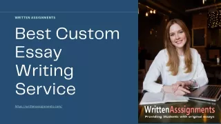 Written Assignments - Best Custom Essay Writing Service