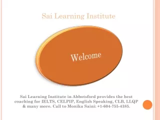 sai learning institute